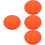 4Pièces Siège Rond Plastique Orange Pour Usage 6