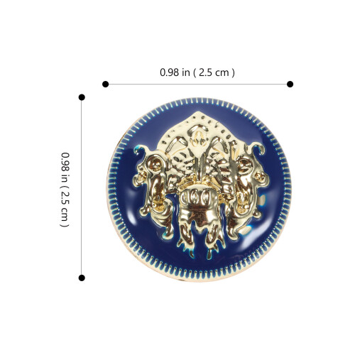 20Pcs Blue Decorative Metal Buttons for Jacket Suit Uniform Coat 1