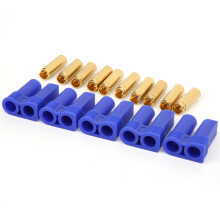 RC ESC LIPO Battery Connectors Electric Motor Connectors EC5Banana Plug Connectors Tight Fit Connectors10AWG Wire Compatible With Durable