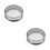 2Pièces Tamis Fine Acier Rond Cuisine Argent 4