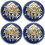 20Pcs Blue Decorative Metal Buttons for Jacket Suit Uniform Coat 10