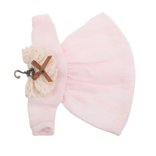 2Pièces Robes Élégantes Rose Dentelle Pour Ob11 Usage Décoratif 2