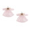 2Pièces Robes Élégantes Rose Dentelle Pour Ob11 Usage Décoratif 4