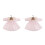 2Pièces Robes Élégantes Rose Dentelle Pour Ob11 Usage Décoratif 6