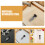 2Pcs Silver Stainless Steel Self-Locking Spring Plunger Knob for Tools 9