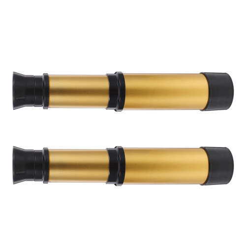 6Pièces Petits Télescopes Dorés À Double Pour 1