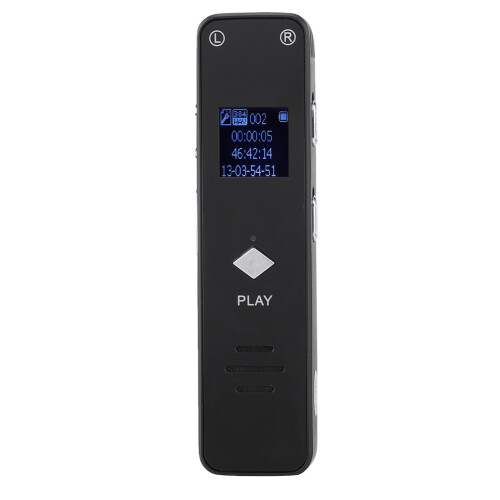 Digital Audio Recorder, Noise Reduction Technology For Clear Recordings, Playback, A-B Repeat, Password Protected, Variable Speed Play 2