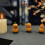 Halloween mini pompoenfiguurtjes van hars, 6 stuks 5