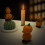 Halloween mini pompoenfiguurtjes van hars, 6 stuks 6