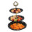 Black Three Layer Cake Stand for Display Made of PP Large Capacity 1 Piece 2