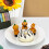 Halloween mini pompoenfiguurtjes van hars, 6 stuks 8