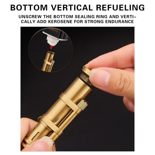 Luxury Butane Torch Windproof Lighter with Flame Ignition 2