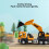 Engineering Vehicle Toy Set Alloy Construction Vehicles 6 4