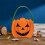 Τσάντες για κεράσματα ή κόλπα για το Halloween: Πορτοκαλί τσάντες από τσόχα με 2