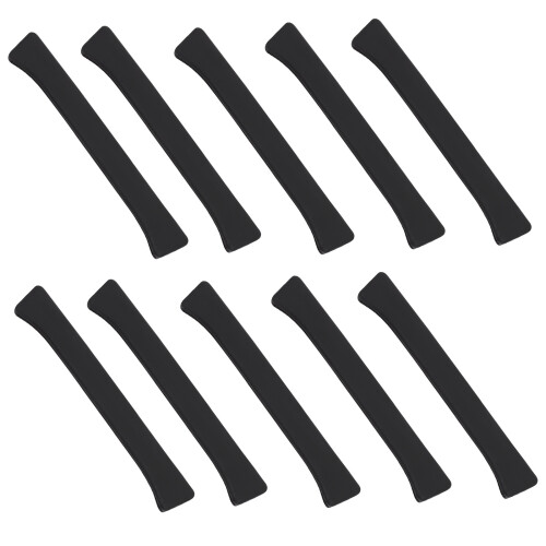 30Pièces Couvre-Tête Extensible Noir Protection Bois Camping 1