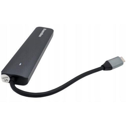 Estação de acoplamento Tipo C 7 em 1 com conversor de hub USB 3.0 4K HD 2