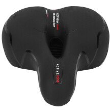 Dual Shock Absorption Bicycle Seat Cushion with Wide Thicken Sponge Memory Foam Padded Universal Fit for Indoor Outdoor Long Distance Rides