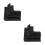 2Pièces Support Fixation Solaire Plastique Noir Résistant Grands Vents 5