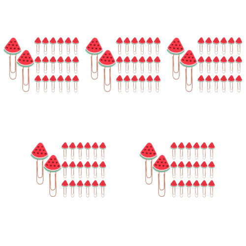 100Pièces Clips Rouge Multi-Usage Résistants Documents Notes 2