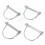 Trailer Coupler Hitch Pin Lock D-Shape Heavy Duty 4-Pack 6