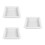 3 Count Paving Slabs Ready Mixed Cement DIY Walk Maker White 3
