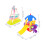 Mini Slide Toy Model Plastic 2 Pieces Pink 2