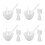 4Ensembles Bols Silicone , Ustensiles Pour Fabrication Masques 8