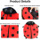 Ladybug Wearable Plush Pillow Large Size 7