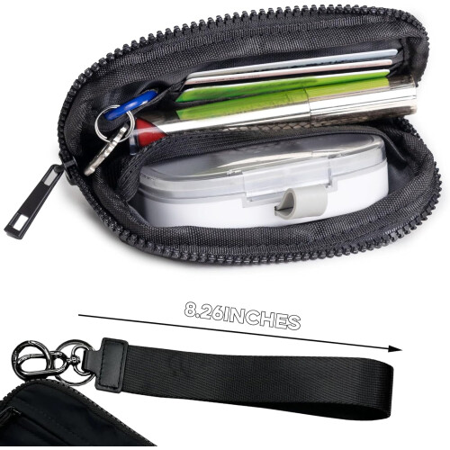 Το πορτοφόλι Iris' Wallet 2ης γενιάς, 63.6" The Iris Pouch Wristlet, θήκη καρτών με φερμουάρ και 2