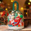 Sacolas de presente com cordão e laço, com estampa natalina – para doces, biscoitos e brinquedos; compatíveis com caixas de embalagem da Apple. 8