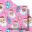 Ρολό χαρτιού περιτυλίγματος WarmHaven Pink Santa – Σχεδιασμός με ποικίλους τόνους 7