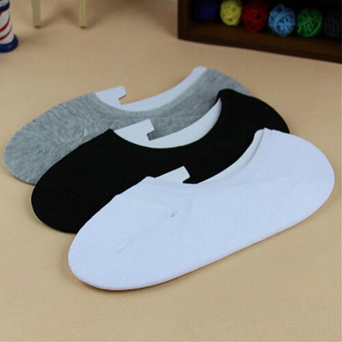 Men's Cotton Breathable Ankle Socks White 2