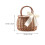 ULTNICE Boho Beach Bag Hand Basket Wicker Rectangular 1Set 3