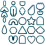 Polymer Clay Earring Cutters Set 24 Pieces 2
