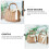 ULTNICE Boho Beach Bag Hand Basket Wicker Rectangular 1Set 7