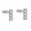 Rose Heart Stud Earrings with Cubic Zirconia 2