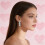 Rose Heart Stud Earrings with Cubic Zirconia 4