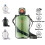 24 oz Leak-Proof Square Water Bottle BPA-Free Plastic Grey 8