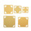 5Pcs Square Ruler for Quilting and Patchwork Tool Sewing Embroidery PVC Crafting Accessories 4