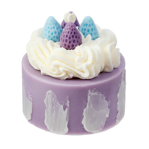 Cake Shape Tea Lights Purple Aromatherapy Candles 12-Pack 1