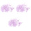 6000Pièces Confettis Rose Table Forme Pentagramme Séquins Pour 3