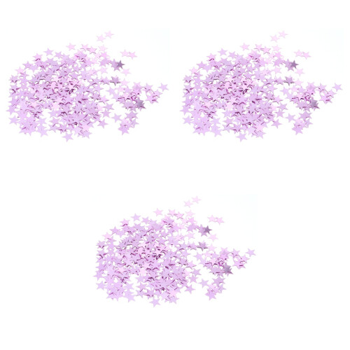 6000Pièces Confettis Rose Table Forme Pentagramme Séquins Pour 2