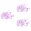 6000Pièces Confettis Rose Table Forme Pentagramme Séquins Pour 6