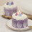 Cake Shape Tea Lights Purple Aromatherapy Candles 12-Pack 4