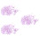 6000Pièces Confettis Rose Table Forme Pentagramme Séquins Pour 7