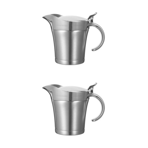 2Pièces Verseuse À Sauce Thermique Acier Pour Usage 2