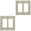 2Sets Plastic Socket Cover Witte Wandpaneel Met Zirkoon Versiering 4