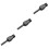 3Pièces Adaptateur Mandrin Percussion Conversion Métal Durable 5