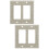 2Sets Plastic Socket Cover Witte Wandpaneel Met Zirkoon Versiering 8