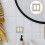 2Sets Plastic Socket Cover Witte Wandpaneel Met Zirkoon Versiering 9